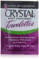 CRYSTAL essence Mineral Deodorant Towelettes - Lavender &amp; White Tea - 24 Pack N8
