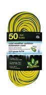 GoGreen Power GG-17850 14/3 50&#039; SJEOW Cold Weather Extension Cord, Yellow - UL Approved N2