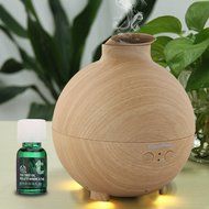 Excelvan DT-003 500ml Essential Oil Aroma Diffuser Ultrasonic Humidifier Air Mist Aromatherapy Purifier Dark Wood... N4