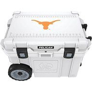 New PELICAN CC-19328-45QWT University of Texas Longhorns Elite Wheeled Cooler