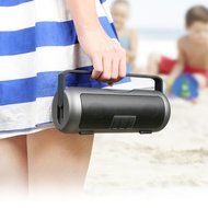 KOCASO Bluetooth 3.0 Ultra Portable Wireless Boom Box Lightweight Small Loud Speaker with Carrying Pull-Up Handle...
