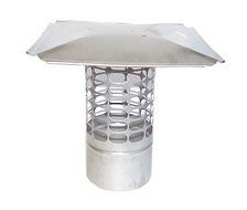 11" Slip-In Round Stainless Steel 3/4 Mesh Cap