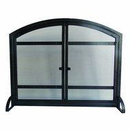 Pleasant Hearth Harper Arched Fireplace Screen with Doors N2