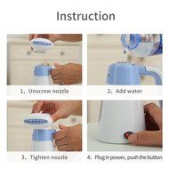 Kazoo Mini Portable Compact Handheld Fabric Steamer for travel,School,gift (blue) N9