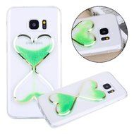 Galaxy S7 Edge Case,Phezen Glow in the Dark Luminous Sand Flowing Transparent Bling Glitter Liqiud TPU Case Cover... N4