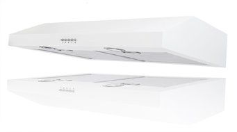 AKDY 30" White Stainless Steel Under Cabinet Kitchen Grease Filters Range hood
