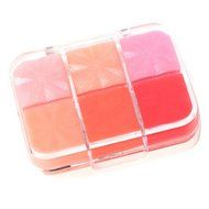 Spritech(TM) New High Quality Lasting Moisturizing 6 Colors Lip Gloss Palette Makeup Kit Set With Free Brush