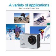 Mira-Tech Waterproof Action Camera 12MP 1080P HD with 2 Batteries and Free Accessories Kit (Wifi Silver)