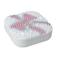 KAKA(TM) Fashion Box Kit 3D Handmade Rhinestone Bling Crystal Design Skull Pattern Decorated Black Mini Contact... N21