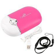 Rechargeable Portable Mini Handheld Air Conditioning Cooling Fan USB Cooler BE, Can be placed on the desk, hang... N18