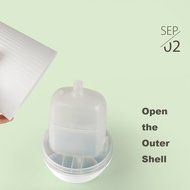 NAMEO 100ML Capacity Cool Mist Ultrasonic Humidifier, Aromatherapy Essential Oil Diffuser with Anti-dry Protection N7