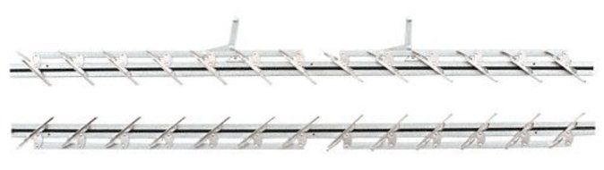 48&quot; Jalousie Strip Hardware - 13 Blades