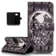 Galaxy S6 Edge Case,Galaxy S6 Edge Cover,ikasus Shiny Glitter Diamond Colorful Art Painting PU Leather Flip Wallet... N4