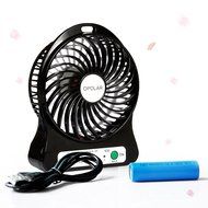 OPOLAR F101 Portable Rechargeable Fan, Mini USB fan with 1800mAh Lithium Battery, Night Light-Black N6