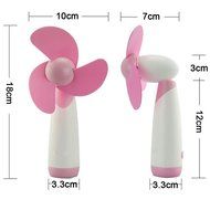 Jozabova&reg; Personal Hand-held/Portable Battery Operated Super Mute Mini Air Fan for Home and Travel (Blue2) N9
