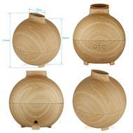 Excelvan DT-003 500ml Essential Oil Aroma Diffuser Ultrasonic Humidifier Air Mist Aromatherapy Purifier Dark Wood... N6