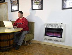 Mr. Heater, 30,000 BTU Vent Free Blue Flame Propane Heater, MHVFB30LPT + Fan N2