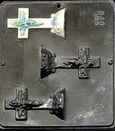 Cross on Base Chocolate Candy Mold Easter 876