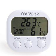 Mini Hygrometer, MOOST Indoor LCD Digital Humidity Thermometer Clock Temperature Meter Gauge for Bedroom Kitchen... N4