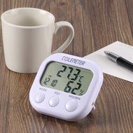 Mini Hygrometer, MOOST Indoor LCD Digital Humidity Thermometer Clock Temperature Meter Gauge for Bedroom Kitchen... N6