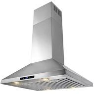 FIREBIRD Stainless Steel 30" Euro Style Island Mount Range Hood LED Screen N2