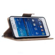 Galaxy Grand Prime Case, Galaxy Grand Prime Wallet Case,PHEZEN Cute Bear Don't Touch My Phone Design PU Leather... N43