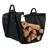 Log Indoor/Outdoor Firewood Log Holder with Carrier N2