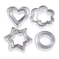 Pinovk Cake Biscuit Cookie Cutter Circle Star Flower Heart Pastry Baking Mold... N5