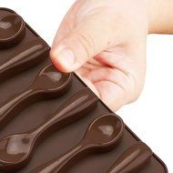 Beauty Clubs Silicone Spoon Chocolate Molds Baking Biscuit Candy Molud N2