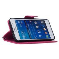Galaxy Grand Prime Case, Galaxy Grand Prime Wallet Case,PHEZEN Cute Bear Don't Touch My Phone Design PU Leather... N48