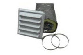 Napolean Fireplaces 114KT Outside air Kit - 5 ft. - 2 in. Dia. with through the wall vent