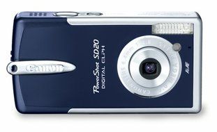 Canon Powershot SD20 5MP Ultra Compact Digital Camera (Silver) N5