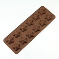 Wholeport 12 Five-pointed Stars Silicone Cake Mold Flexible Mold Biscuit Mold Handmade N3