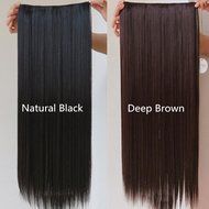 Spritech(TM) New Stylish One Piece Light Brown Women Long?Straight?Hair Extension 5 Clips Hairpiece N6