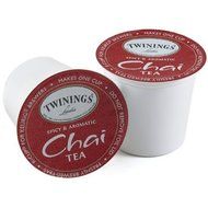 Twinings Chai DECAFFEINATED K-Cups for Keurig Brewers 48 Count