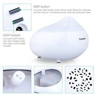 Finether Essential Oil Diffuser, Ultrasonic Diffuser Cool Mist Humidifier with Changing Colored LED Lights for... N8