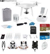 DJI Phantom 4 Quadcopter Drone with 4K Video EVERYTHING YOU NEED KIT + SanDisk 32GB Micro SDXC Card + Universal... N7