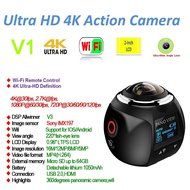 niceEshop(TM) 4K 360 Degree Wifi Panoramic Camera Ultra HD 2448x2448 Mini Sport Action Driving VR Camera, Blue N3