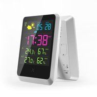 Indoor/Outdoor Wireless Connection Weather Station LCD Display Digital Temperature and Humidity Monitor and Weather... N4