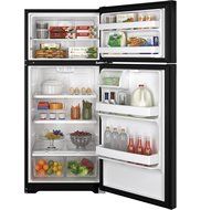 Ge REFRIGERATORS 298811 Energy Star 16.5 Cu. ft. Top Freezer Refrigerator, Black, Reversible Door Swing