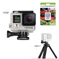GoPro HERO4 BLACK 12MP Full HD 4K 30fps 1080p 120fps Built-In Wi-Fi Waterproof Wearable Camera Adventure 16GB...