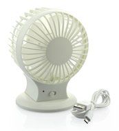 Welltop&reg; Upgraded Portable Rechargeable Electric Personal Fans USB Powered 2-modes Speed Adjustable Double Blades... N5