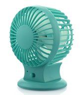 Welltop&reg; Upgraded Portable Rechargeable Electric Personal Fans USB Powered 2-modes Speed Adjustable Double Blades... N7