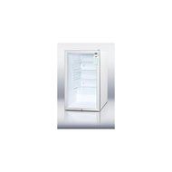 SCR450LPLUSADA ADA compliant 20&quot; wide glass door refrigerator for freestanding use, auto defrost with a lock,...