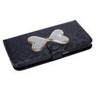 Galaxy S7 Case,Galaxy S7 Wallet Case, PHEZEN Bling Liquid Glitter Love Heart Floating 3D Hourglasses Luxury Pu... N51