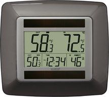 La Crosse Technology WS-8120U-IT-BR-T Solar Temperature &amp; Humidity with Clock