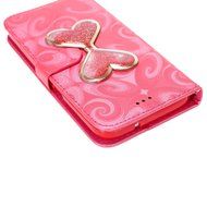 Galaxy S7 Case,Galaxy S7 Wallet Case, PHEZEN Bling Liquid Glitter Love Heart Floating 3D Hourglasses Luxury Pu... N55