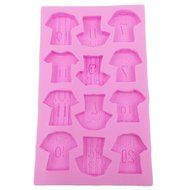 Sports Football Team Shirts Soccer Jerseys Silicone Cake Decorating Moulds, Sugarcraft Fondant Gunpaste Cake Decoration...