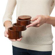 Totally Bamboo Small Salt Box, Bamboo Container With Magnetic Lid For Secure Storage N10