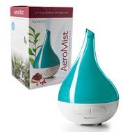 SpaRoom AeroMist Ultrasonic Essential Oil Diffuser and Steaming Mist Diffuser For AromaTherapy, Blue N9